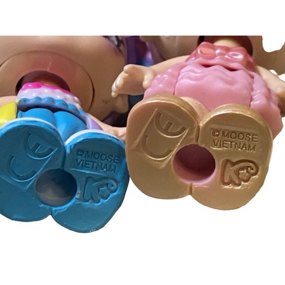 Kindi Kids Minis 2 Posable Bobble Head Dolls and Shopkins Moose Doll - Picture 11 of 13